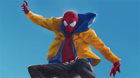 X Spiderman Into The Spider Verse Digital Artwork X Resolution Hd K Wallpapers