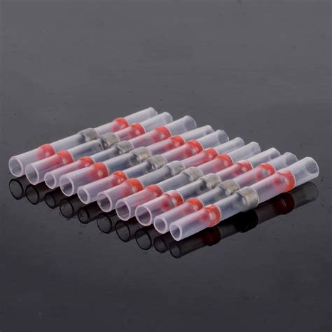 Buy 10pcs Red Heat Shrink Butt Wire Connectors