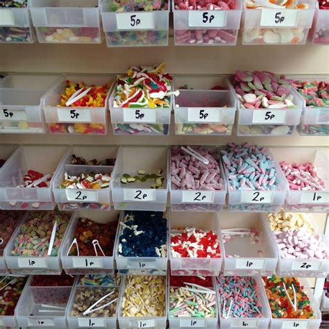 Classic British Sweet Shop With Pick And Mix Penny Sweets Margate Kent May 2017 Penny