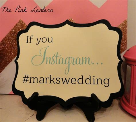 If You Instagram Wedding Hashtag Custom Sign Available In 3 Etsy