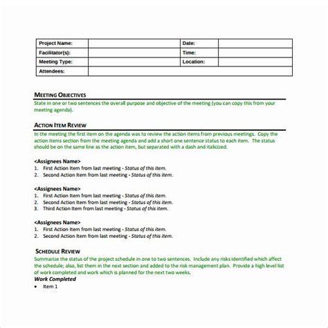 construction meeting minutes template awesome sample project meeting
