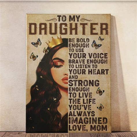 Poster Mom To Daughter Posters Qnn381 Command Strips Wall Decor Poster For Room Aesthetic