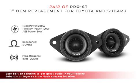 Ds18 2008 2019 Toyota Highlander Front And Back Doors Speaker Best
