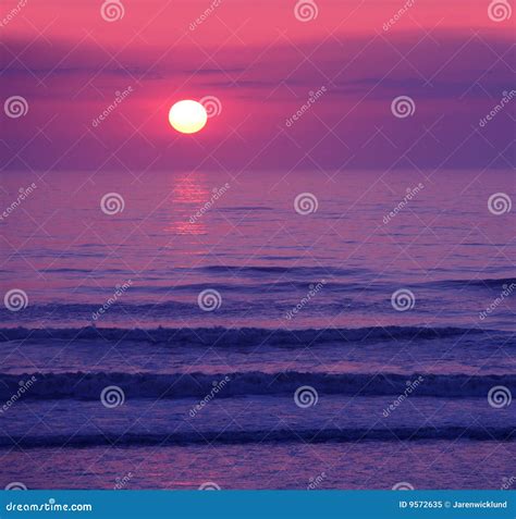 Beautiful Pink Sunset Or Sunrise Stock Image Image Of Blue Pretty 9572635