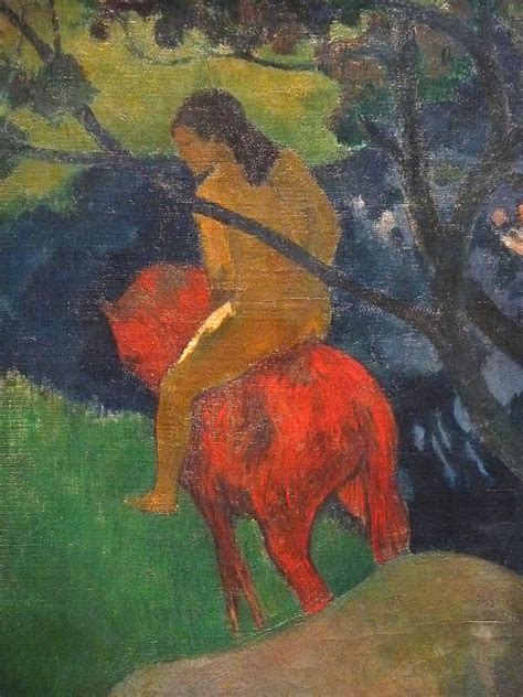 Gauguin Le Cheval Blanc Detail Peintures Fran Aises