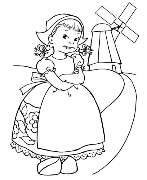 The Netherlands Coloring Pages Coloring Nation
