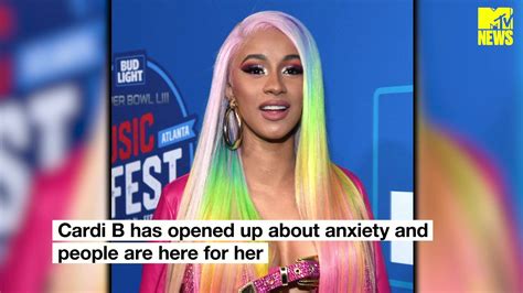 Cardi B Opens Up About Her Anxiety Mtv News Mtv News Video Clip Mtv Uk