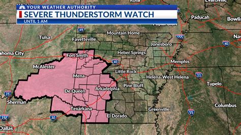 Severe Thunderstorm Watch In Effect Through 1 Am Sunday