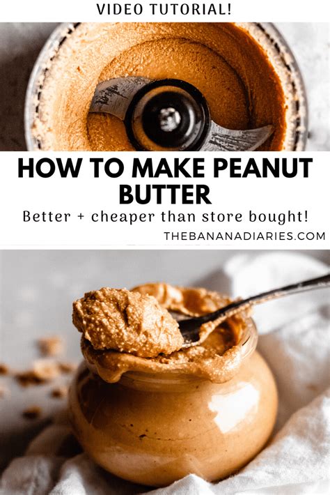 How To Make Creamy Peanut Butter The Banana Diaries