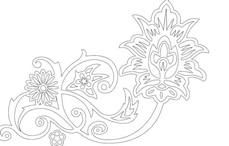 Floral Dxf File Free Download