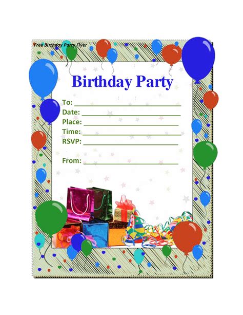17 Free Birthday Templates For Word Images Free Birthday In Birthday