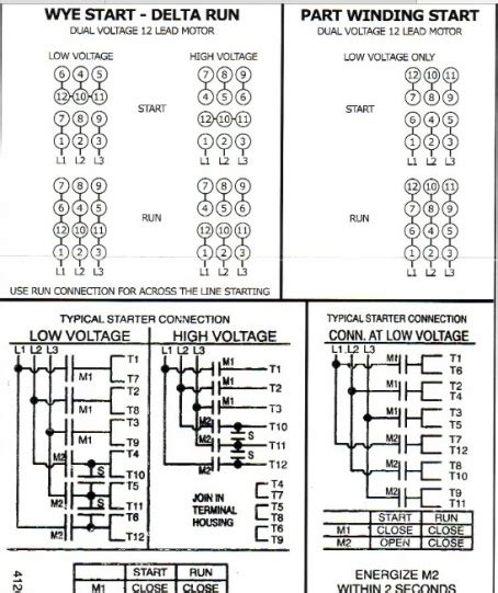 Twelve Lead Motor Wiring Diagram