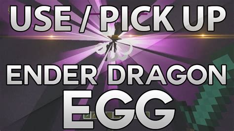 how to use pick up an ender dragon egg minecraft xbox 360 edition tu9 update youtube