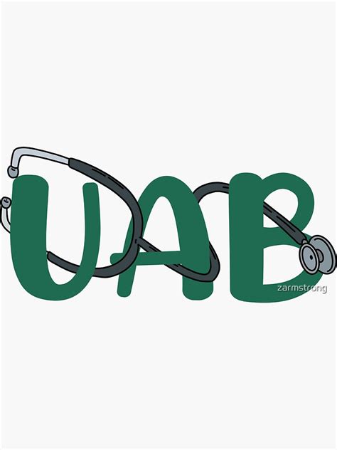 Uab Medical Sticker For Sale By Zarmstrong Redbubble