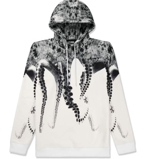 Octopus White Poly Hooded Sweater Use A Neat Piece Of Fabric And Drpe