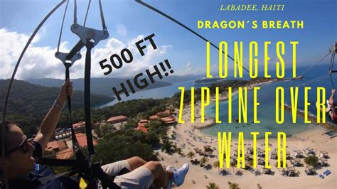 Longest Zipline Over Water Dragons Breath Zipline Haiti Labadee Hd