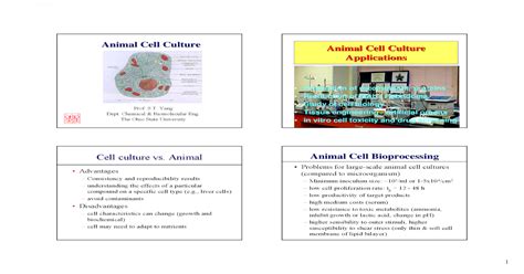 A manual of basic technique and specialized applications. Lecture 2 animal cell culture - PDF Document
