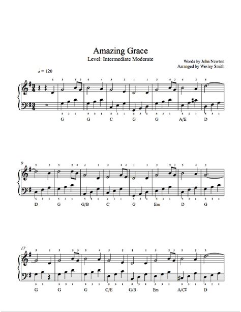 Best sellers for beginner and easy piano sheet music. Amazing Grace by Traditional Piano Sheet Music | Intermediate Level | Piano sheet music, Sheet ...