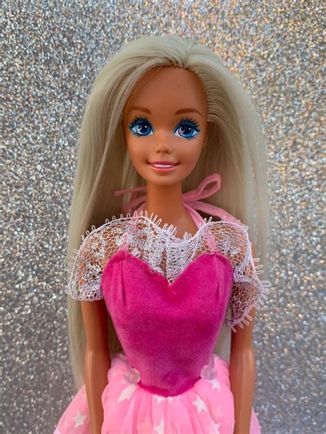 Ooak 90s Barbie Doll Custom Blonde Reroot Etsy