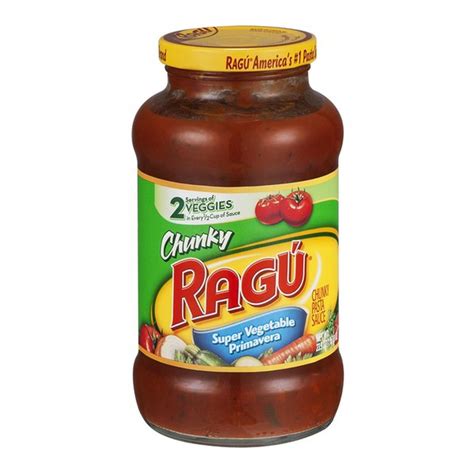 Ragu Chunky Super Vegetable Primavera Pasta Sauce 239 Oz Instacart
