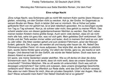 Ein innerer monolog bedient sich innerer monolog beispiel. Innerer Monolog Beispieltexte Rico Oskar Und Die ...