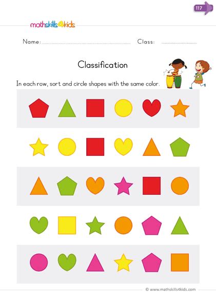 Kindergarten Math Classify Classifying Sort Sorting A