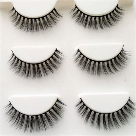 Pairs Of Dress Thick Eyelashes Cross Section Nude Makeup Natural
