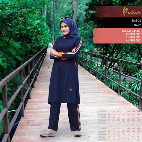Baju olahraga wanita muslimah untuk dinas. BAJU OLAHRAGA MUSLIM TERBARU BELIEVE BMS 22