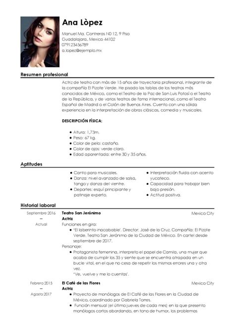 Por ejemplo en lugar de decir i worked in the xyz project limitate a decir worked in the . Ejemplos de curriculum vitae | Mi CV Ideal