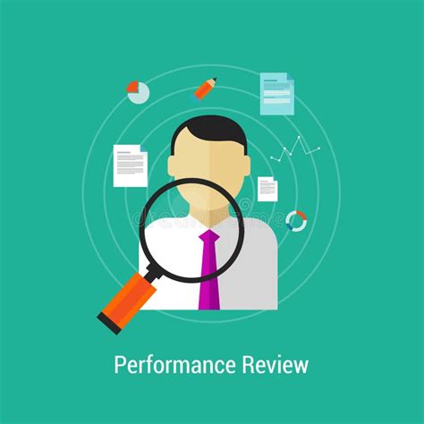 Review Performance Human Resource Stock Vector Illustration Of