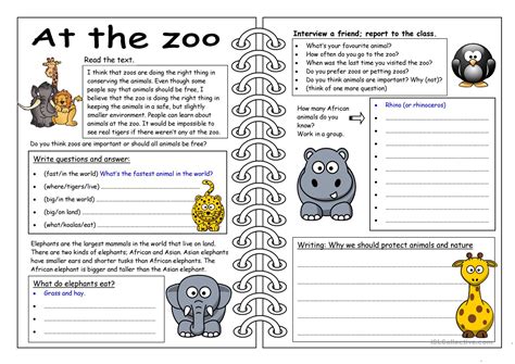 Free Printable Zoo Worksheets Lexias Blog