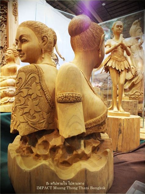 Art Of Wood Carving From North Of Thailand