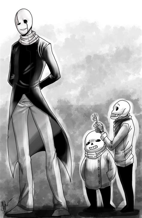 Gaster Sans And Papyrus By FeathersofDarkness14 On DeviantArt
