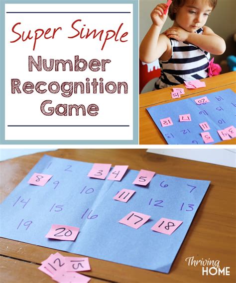 Preschool Number Learning Game Thriving Home