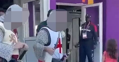 England Fans Forced To Strip Naked For Wearing K Crusaders Costumes