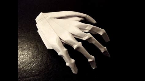 Origami Hand Skeleton Youtube