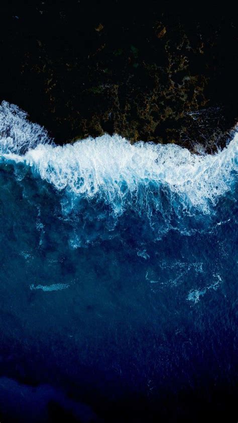 Blue Water Nature Ocean Iphone Wallpaper Waves Wallpaper Blue