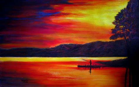 Sunsets And Sunrises Lyndeutsch Sunset Painting Sunrise Painting