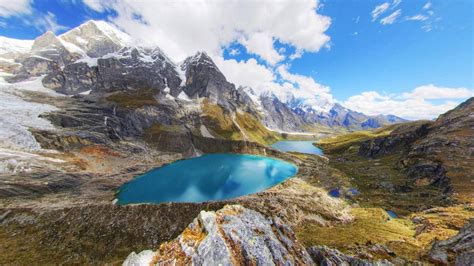 Download Peru Andes Mountains Beautiful Pond Wallpaper