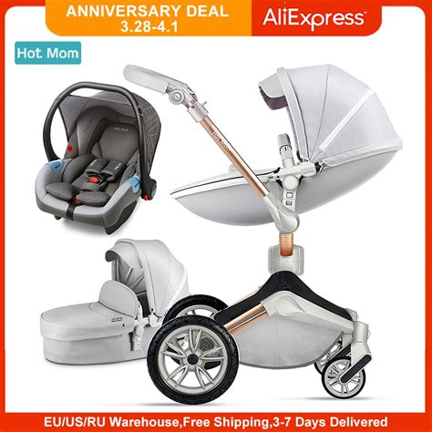 Hot Mom Baby Stroller In Travel System With Bassinet And Car Seat