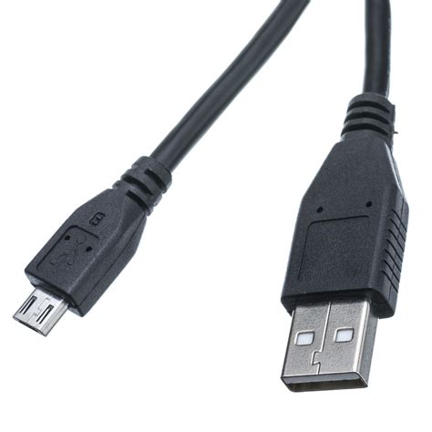 1ft Black Micro Usb 20 Cable Type A To Micro B
