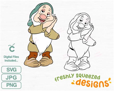 Sleepy Dwarf From The 7 Dwarfs Svg Png  Bundle Svg File Layered