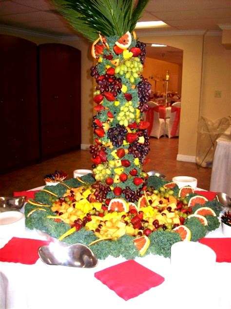 Fruit Sculpture And Fruit Table For Wedding Reception Demers Banquet Hall