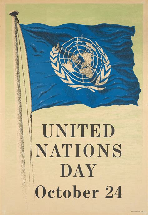 Affiche Ancienne United Nations Day October 24 Galerie 1 2 3