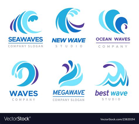 The Wave Logo Wave Logo Design Inspiration Stock Vektor Art Und Mehr
