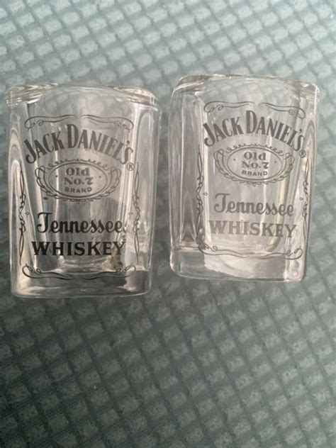 2x Jack Daniels Old Tennessee No7 Whiskey Shot Glasses £199 Picclick Uk
