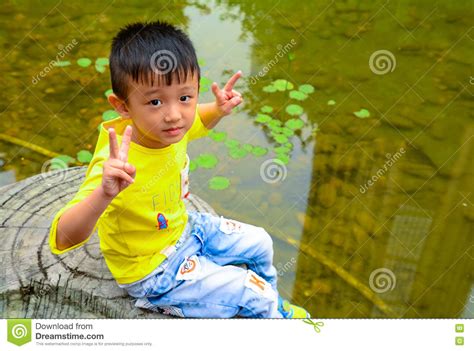 Asian China Yellow Boy Stock Image Image Of Hope Future 73091731