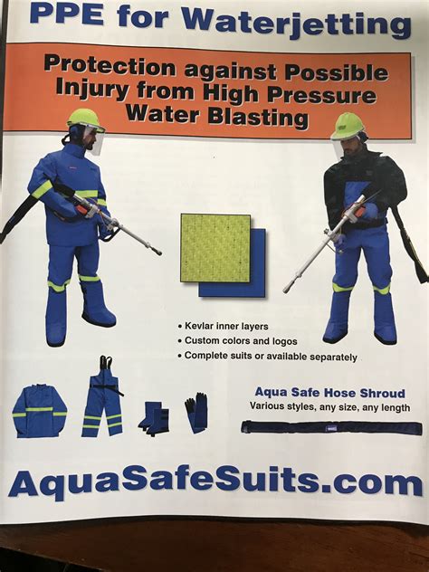 Ppe For Waterjet Blasting Aqua Safe High Pressure Protection