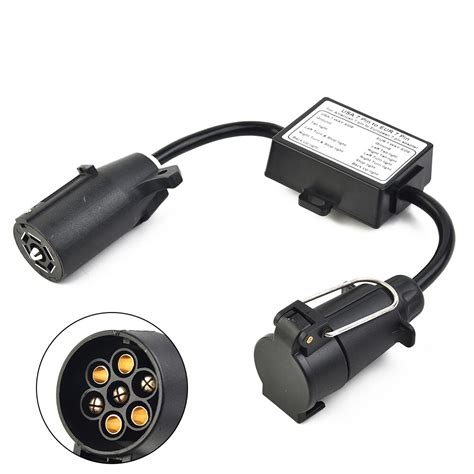Trailer Light Converter USA Pin To EUR PIN Towing Electric Connector Parts Trailer Light Jpeg