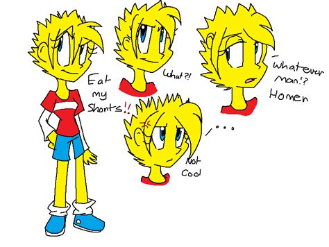 Bart Simpson Female Version By Angelchibivocaloid On Deviantart